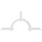 Ekena Millwork Ericson Architectural Grade PVC Gable Bracket, 84"W x 38 1/2"H x 4"D x 4"F, 11/12 Pitch GBP084X39X0404ERI00 - alternate 4